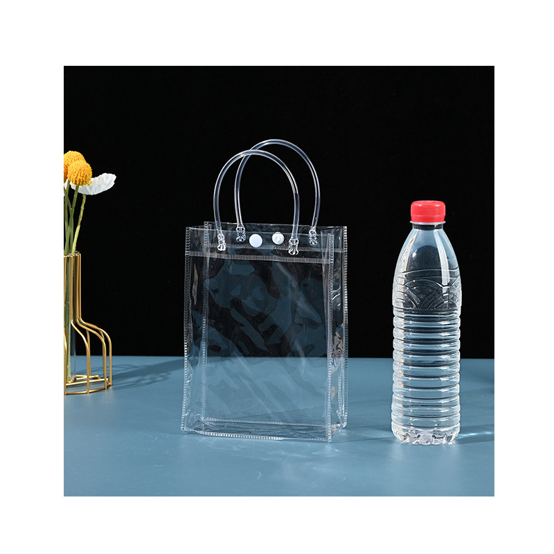 Bolsa PVC transparente para bebidas y vino embalaje de regalo tridimensional image 7