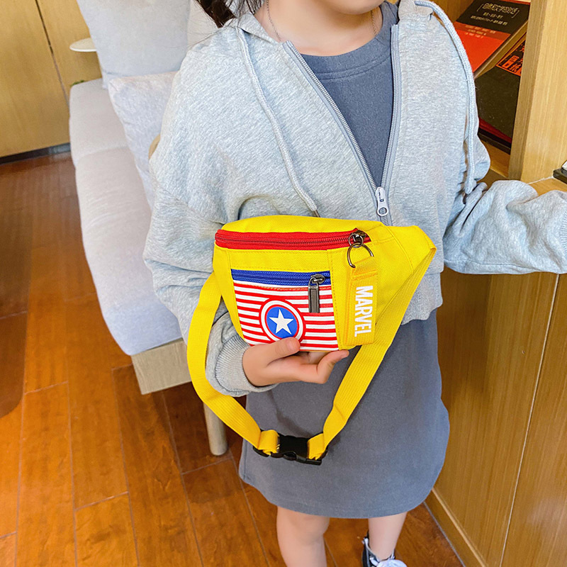 Comercio exterior Lindo bolso de pecho para niños 2024 nuevo mini bolso de hombro impreso de dibujos animados anime bolso de la cintura bolsa de mensajero de la moda