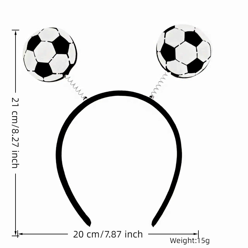 Fútbol transfronterizo simulación de flores fiestas Copa del Mundo atmósfera decorativa banda de pelo Europa fanáticos decoración banda de cabeza de fútbol