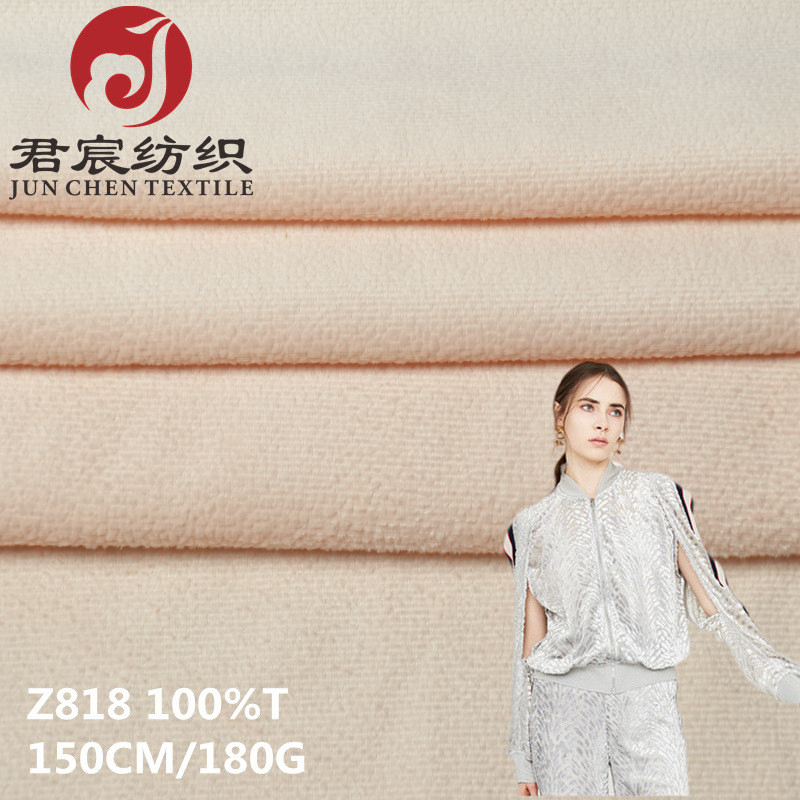 厂家直供 180g经编3D小石头丝绒烂花2025年新花型高档套装面料