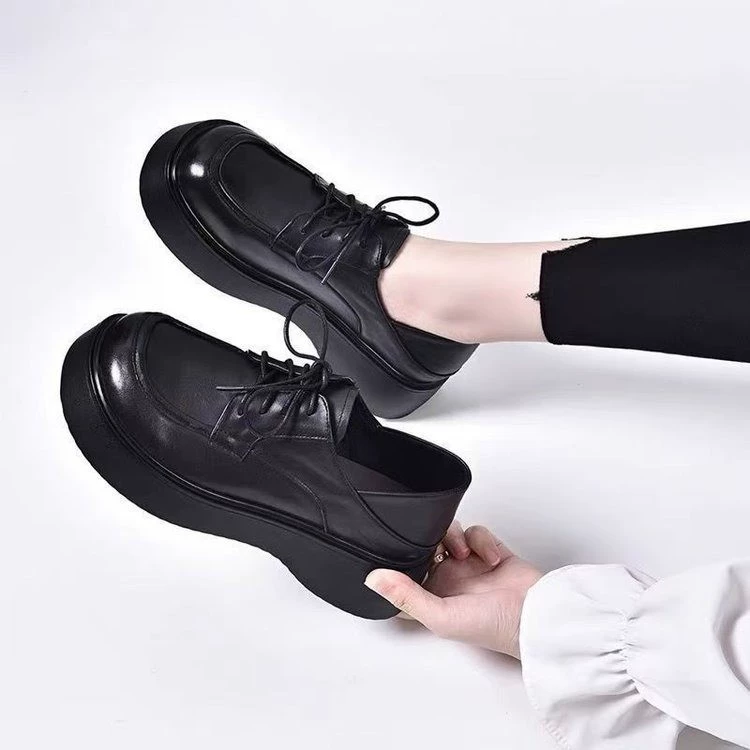 2025 новый первый слой кожаные женские туфли Британский стиль женские туфли