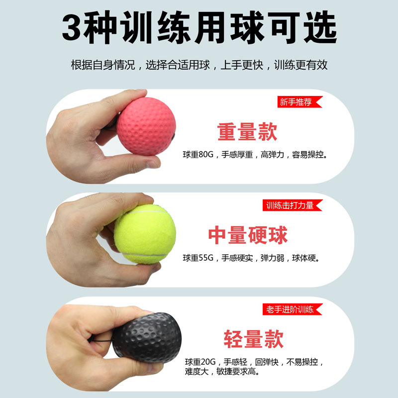 Bola de velocidad de boxeo UFC lucha Sanda lucha equipo de entrenamiento de descompresión bola de reacción bola mágica montada en la cabeza MMA Factory