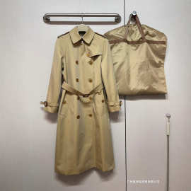 25年新款卡斯尔福德风衣专柜品质撞色格纹女长款巴嘎甸棉防水大衣