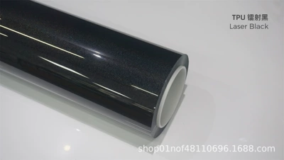 Car paint protective film: of Original Factory Colors, Self-Healing - tpu-laser-black-15215m