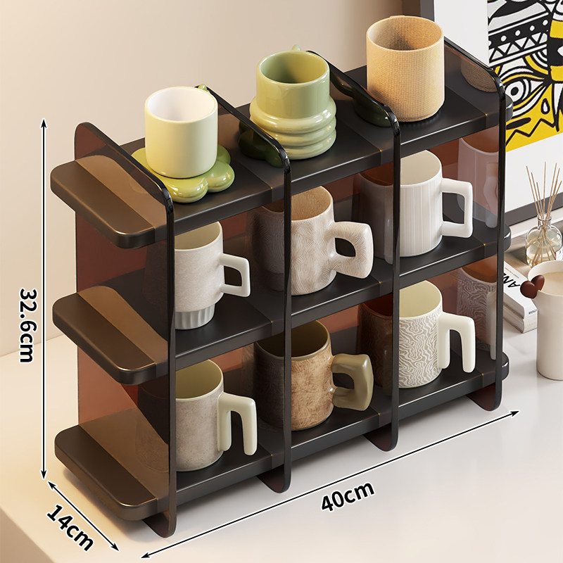 Estante Organizador para Cafetera y Tazas para Escritorio de Oficina