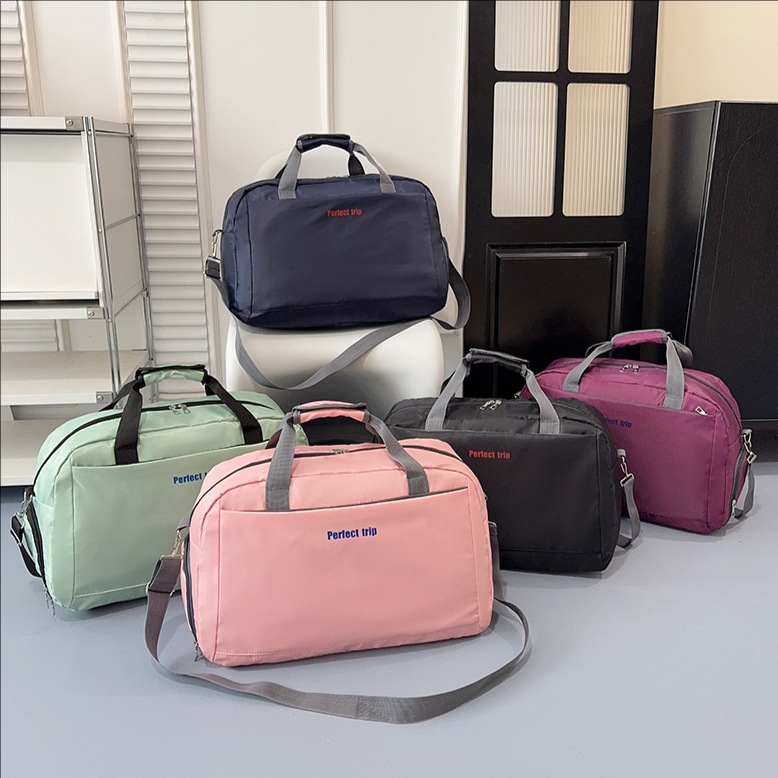 Wholesale Large-Capacity Portable Travel Bag, Shoulder Luggage Bag, Travel and Business Trip Fitness Bag, Carry-On Short-Distance Travel Bag