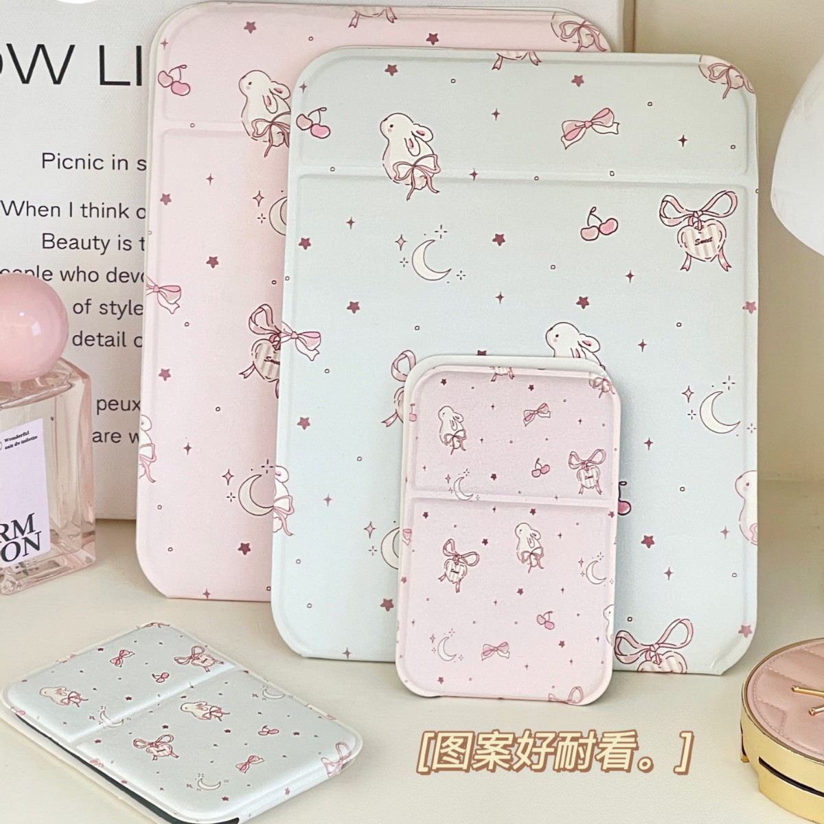 Lindo espejo ins portátil dormitorio de estudiantes escritorio espejo de maquillaje de escritorio espejo de tocador plegable espejo de maquillaje portátil