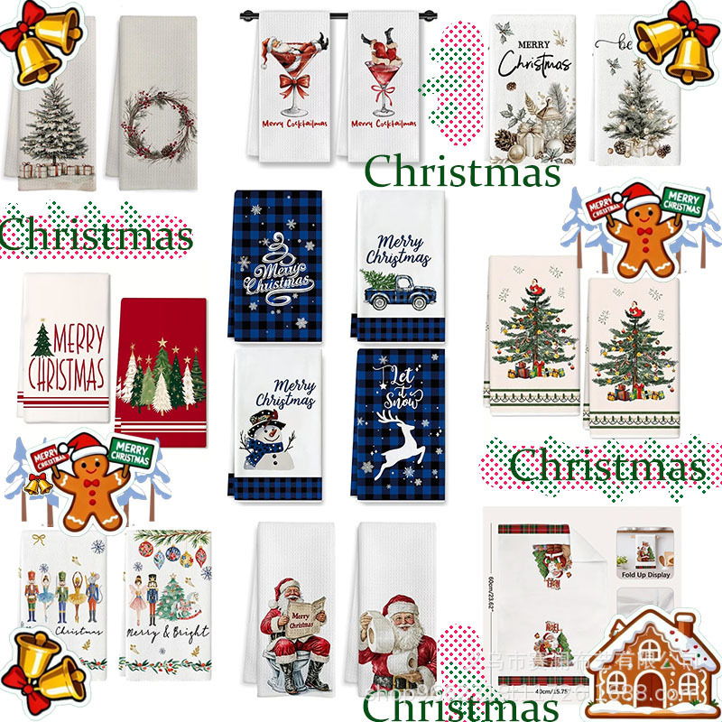 Amazon's new Christmas towel for Christmas parties, snowman-themed, adds a festive atmosphere to the kitchen and living room, absorbent dish towel Amazon's new Christmas towel for Christmas parties, snowman-themed, adds a festive atmosphere to the kitchen and living room, absorbent dish towel
