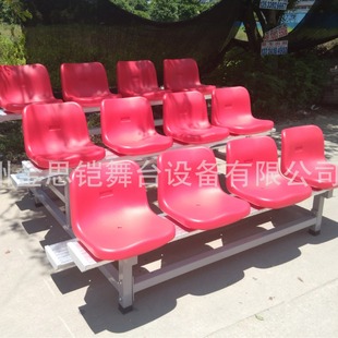 Outdoor leisure places aluminum alloy mobile stands 3-layer stool basketball court aluminum alloy stands wholesale supply