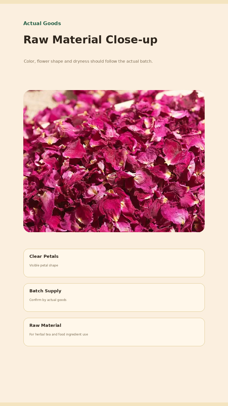 Dried Rose Bud Herbal Tea Mei Gui Hua 500g Bulk Botanical Infusion for Brewing overview