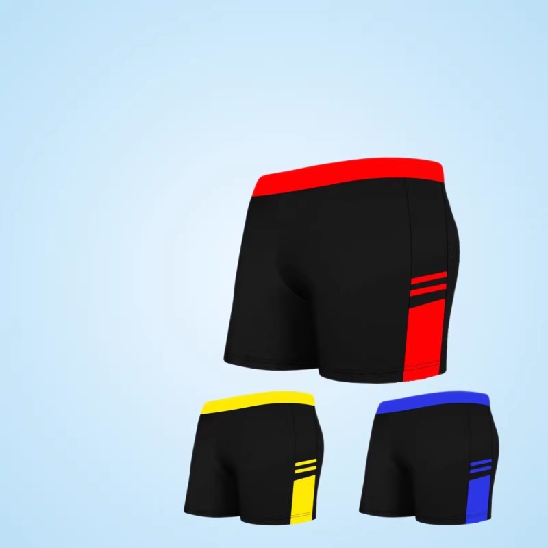 New Children's Swimwear Boys' Swim Trunks for Older Kids, Professional Youth 10-15 Years Old Quick-Dry Student Training Swimming Shorts