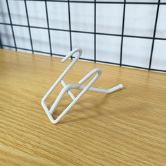 Single-wire mesh hook multi-functional metal hook supermarket convenience store hook white universal hook one-item multi-purpose hook