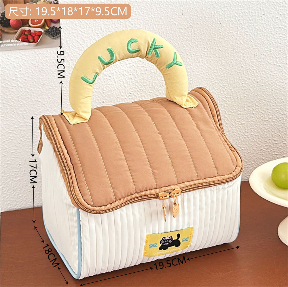 Bolsa de maquillaje de alta calidad de dopamina casa, bolsa de maquillaje portátil impermeable de gran capacidad de partición para niñas, bolsa de almacenamiento portátil de viaje