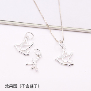 S925���y����С�B���DIY��朴�������ς������Ӻ�ƽ������