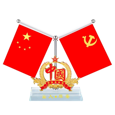 Car ornaments, flag decoration accessories alloy new