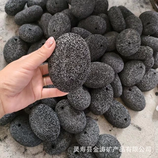 4*7*10椭圆形磨脚石火山石去死皮老茧角质神器搓脚工具家用洗脚石