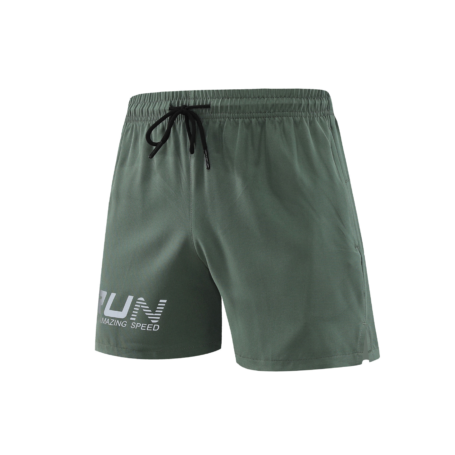 Pantalones cortos deportivos de pista y campo para hombres pantalones de maratón profesional de tres puntos con estampado reflectante pantalones de entrenamiento deportivo