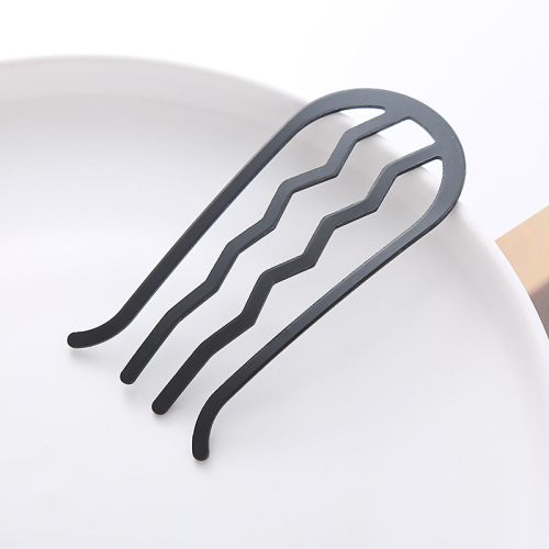 Insert comb lazy person bun hair brush hair pin inverted hair clip U-shaped hair clip professional hairstyle hair accessory for women trendy