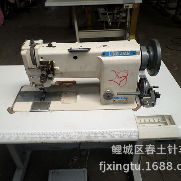 批发缝纫机针车工业用中厚料凌箭牌20518小梭心平板缝 单杆/双针