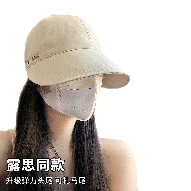 遮阳防晒帽女2025新款渔夫帽大头围帽子女秋冬季鸭舌帽赵露思同款|undefined
