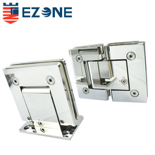 跨境浴室夹不锈钢浴室夹玻璃夹90度玻璃合页铰链淋浴房玻璃门夹