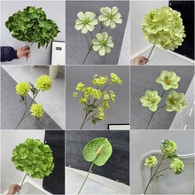 绿色系仿真花莫奈花园仿真绿植造景仿真天门冬绿植婚庆塑料花装饰