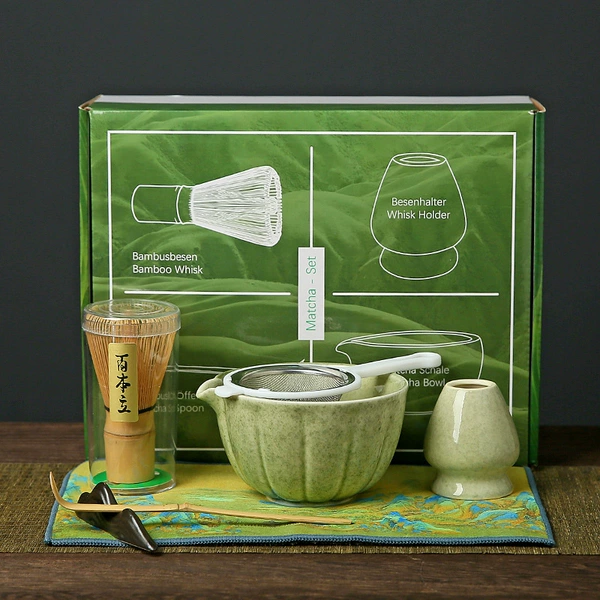 Matcha, tea cup, set, box