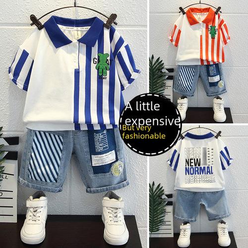 Cool and Stylish Summer Outfit for Boys  New Model Baby Boys Street Style Clothes Trendy Children Confident Polo Shirt Short Sleeve Set
