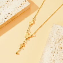 爆款中国风温柔百搭蝴蝶流苏项链女冷淡风小众轻奢锁骨链不掉色