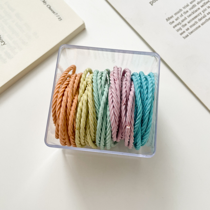 Tocado alto Cola de Caballo cabeza de bola banda de pelo Simple cuerda de pelo de verano de las mujeres