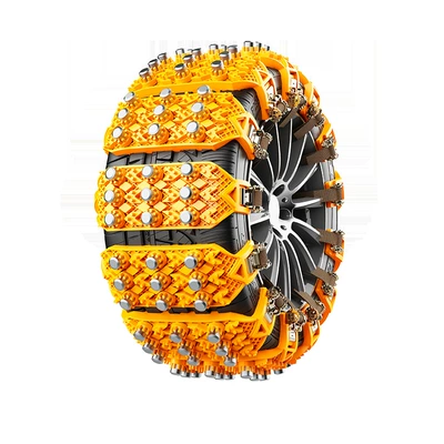Manufacturers directly supply new car snow tire snow chain general car off-road vehicle SUV winter snow chain (Tire snow chain) - 1-set-of-6-orange-storage-bag-installation-wrench-gloves