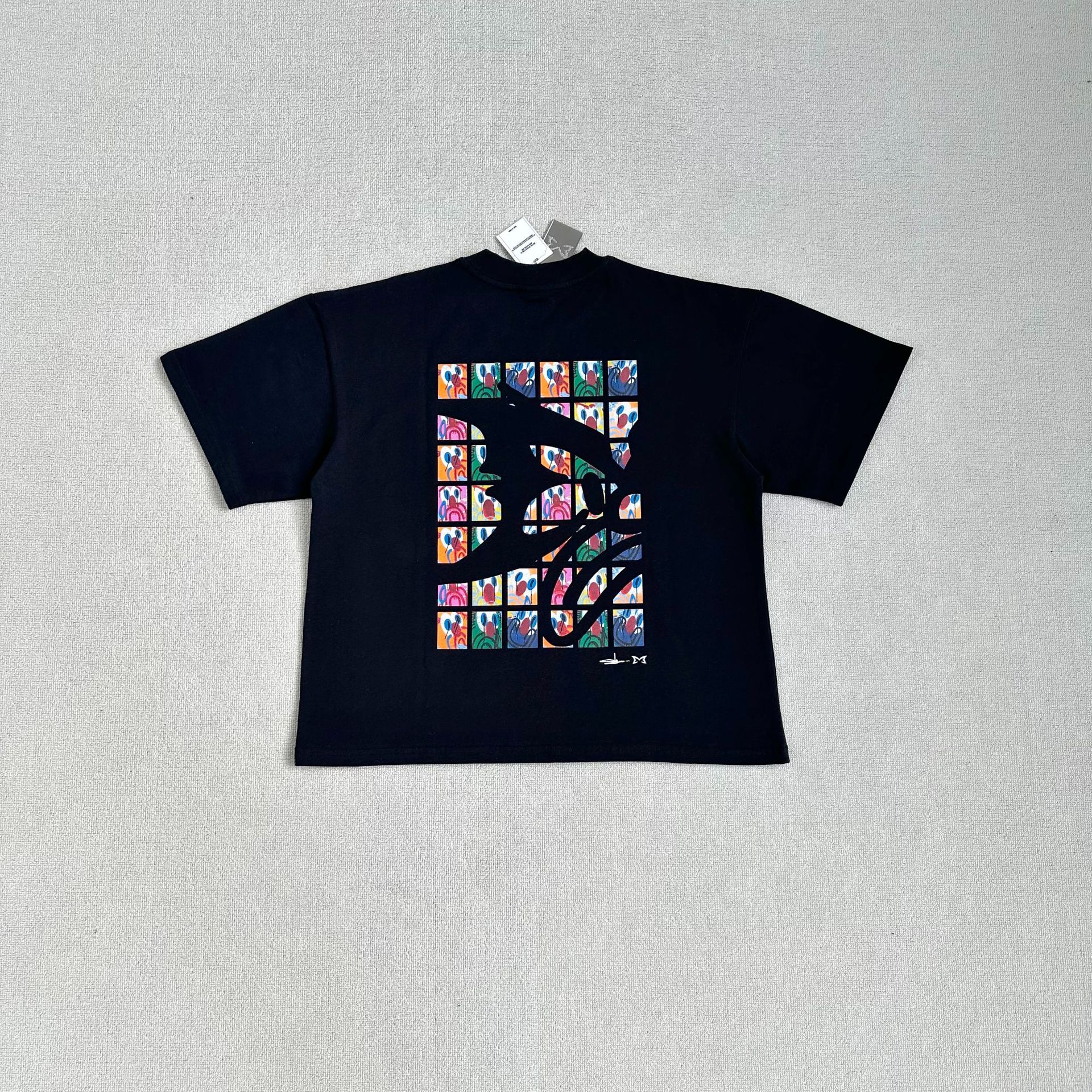 mertra T-shirt Sanskrit Letter Print Black