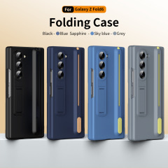 Samsung Z fold7/6 携帯電話ケース、磁気ヒンジシェル、フィルム一体型ペンスロットホルダー、fold5/4 保護カバーに適しています。