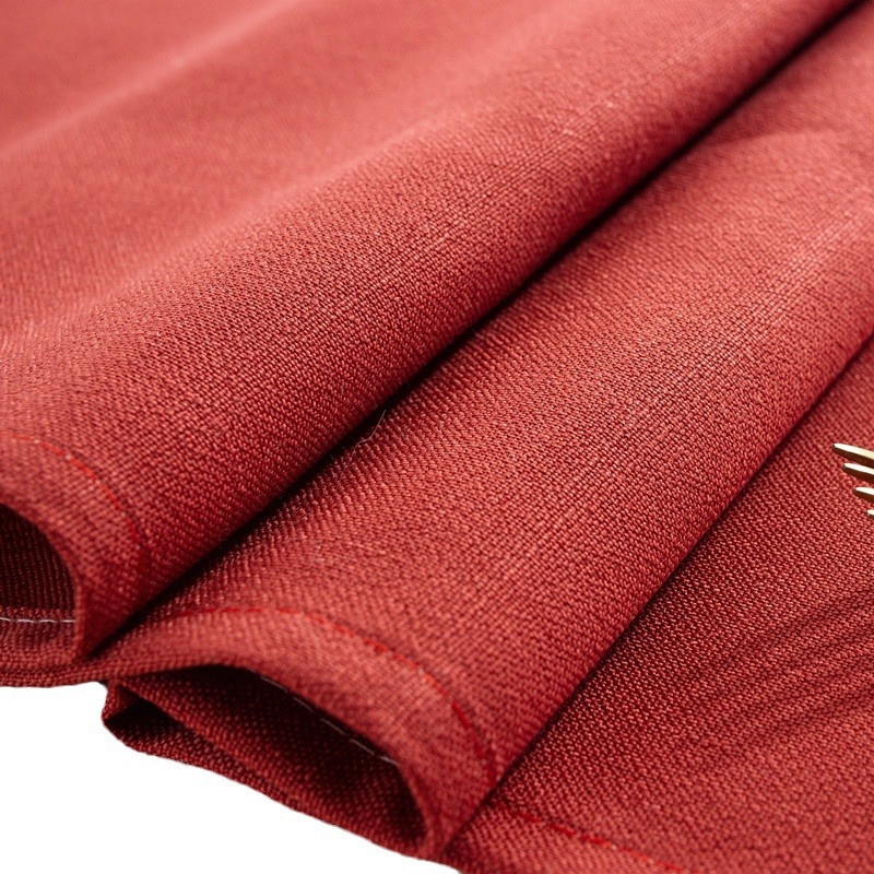 Tovaglia/runner da tavola rettangolare impermeabile, moderna e minimalista, tinta unita, in poliestere con nappe, direttamente da_voghion.com