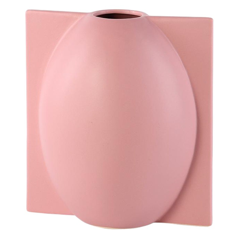 Nordic simple forma del molde florero de cerámica decoración color creativo artesanías diseñador decoración suave