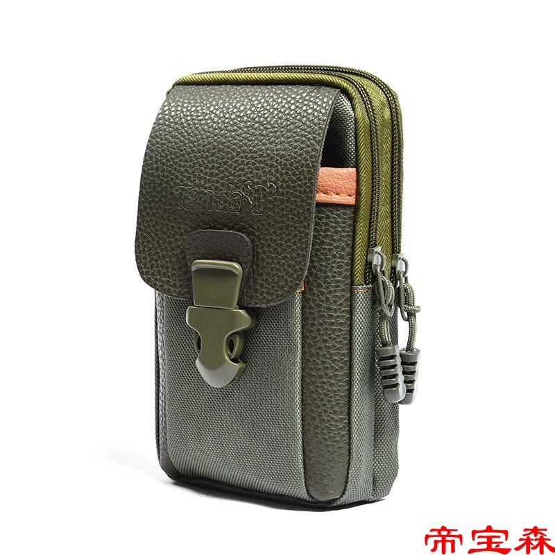 2021 The new 7 Mobile phone bag Belt multi-function waterproof oxford construction site Mobile phone bag Waist pack