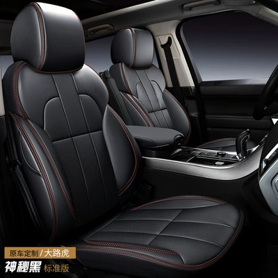 Modelə uyğun (Original) oturacaq örtükləri – Car-Specific Custom Seat Covers - mid-genuine-leather-mysterious-black-standard-version-five-seats