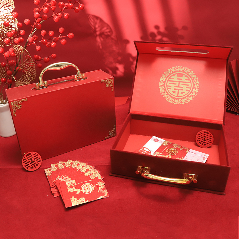 Boja de bodas, compromiso, regalo de novia, caja de regalo en efectivo, caja de regalo de boda de alta calidad
