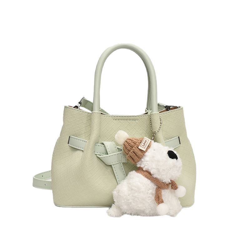 Bolso de cubo portátil de gran capacidad de moda de alta gama para mujer 2025 nuevo estilo de estilo occidental, bolso de mensajero de un solo hombro de lujo ligero