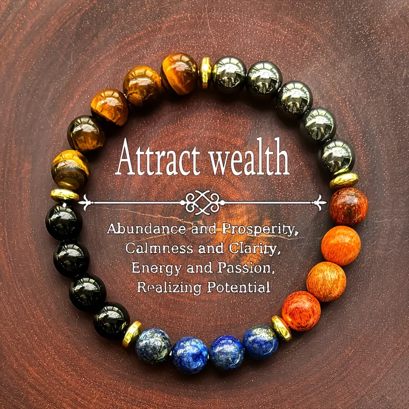 TK cross-border explosion tiger eye stone men's strength protection hematite lapis lazuli bracelet in stock wholesale TK cross-border explosion tiger eye stone men's strength protection hematite lapis lazuli bracelet in stock wholesale