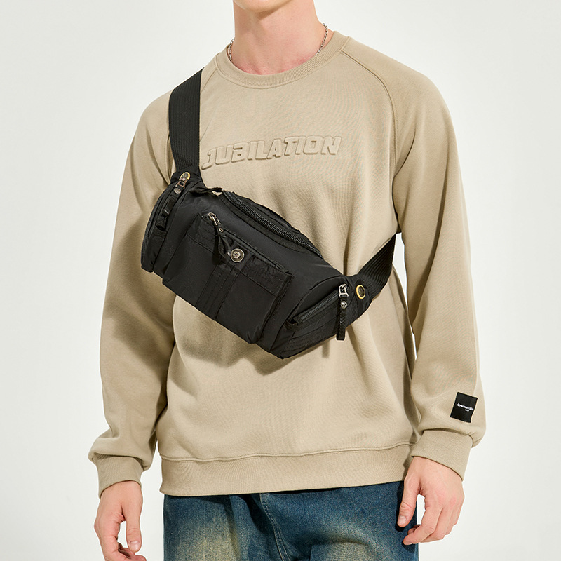 WEPOWER nuevo bolso de pecho multifuncional deportivo al aire libre, bolso de hombro de moda, bolso de cintura portátil casual