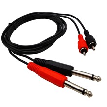 6.35RCA���l�� �p6.35�D�pRCA�^ 2��2ɏ���{��̨���l��1.5��