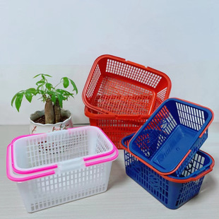 Wholesale Square Satchel Strawberry Basket Disposable Bayberry Frame Cherry Plastic Basket Fruit Picking Small Blue 12.5kg