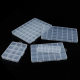 Cross-border compartment transparent plastic desktop jewelry storage box beaded toy storage box hardware small objects sub-packaging box
