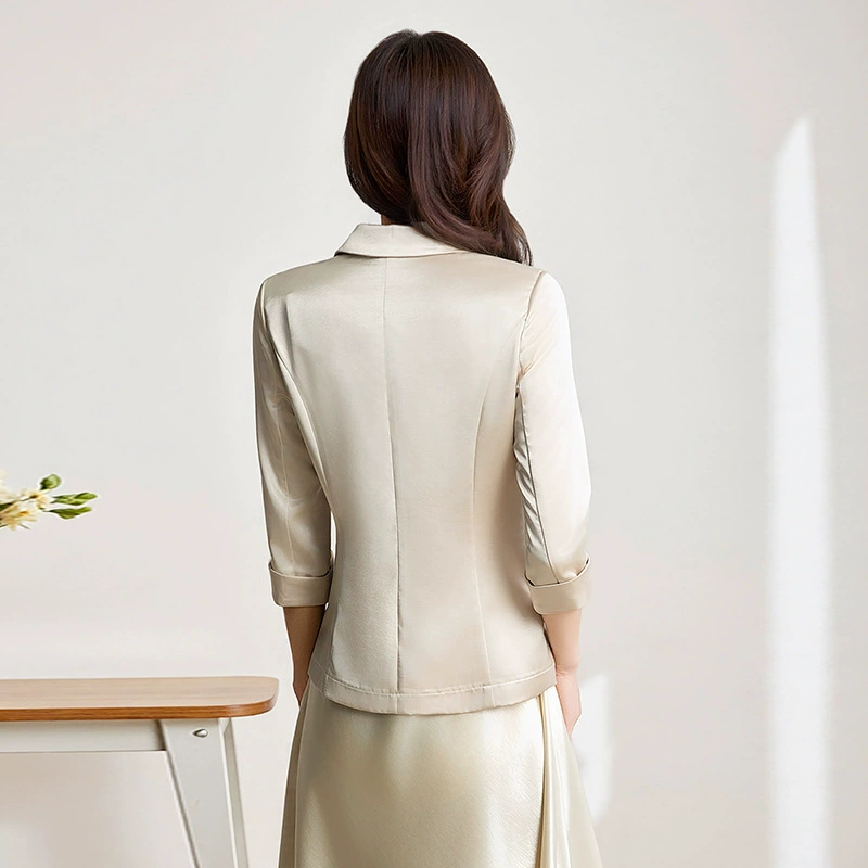 Модная летняя тонкая классическая пиджак костюм, Slim fit, высокий класс, яркий запоминающийся стиль