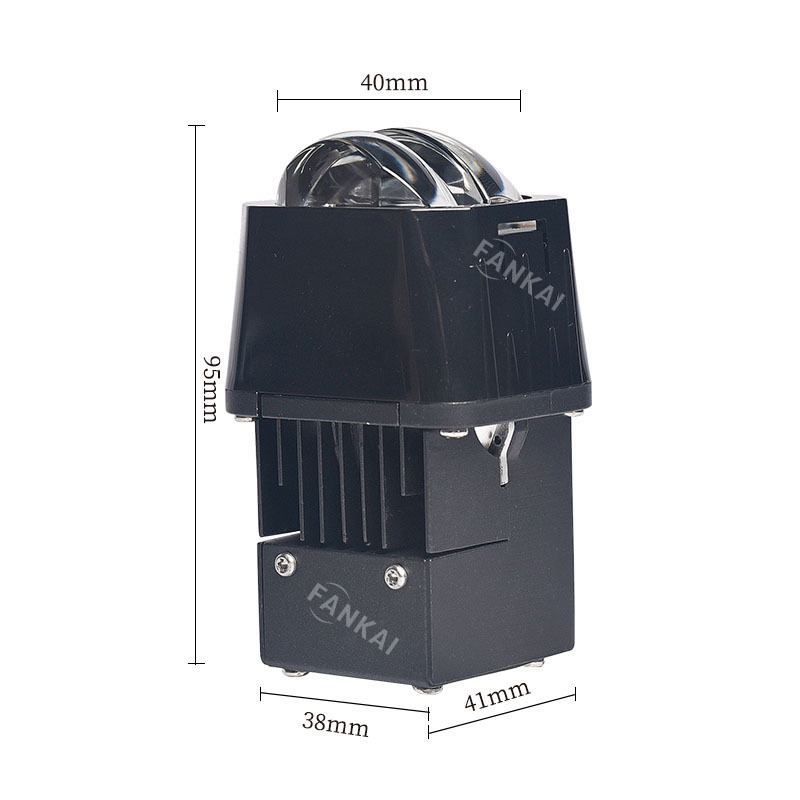 Coche transfronterizo de 1,5 pulgadas LED de tres luces de matriz de doble luz Módulo de modificación de faros de lente lejos y cerca de foco súper brillante integrado