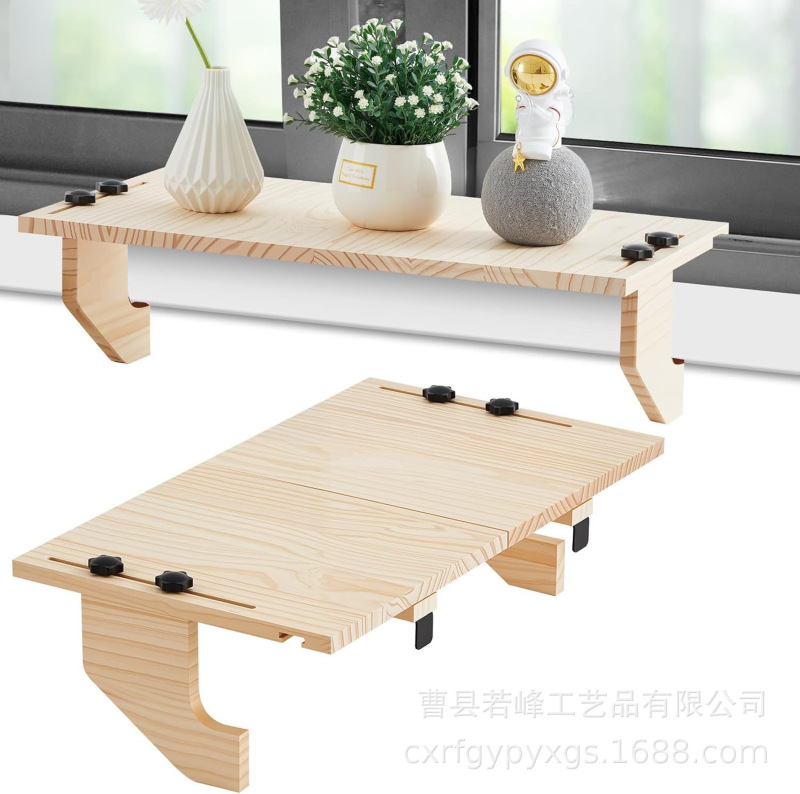 木製窓収納ラックホームバルコニー壁掛け緑植物鉢植え収納ラック吊り下げ猫ハンモック収納ラック|undefined