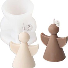 欧式3D小天使香薰蜡烛硅胶模具 DIY天使手工礼物滴胶蜡烛氛围摆件
