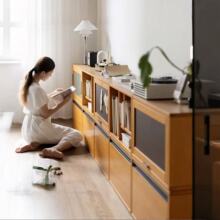 模块自由组合柜格子柜客厅电视柜实木书柜幼儿园落地靠墙置物矮柜