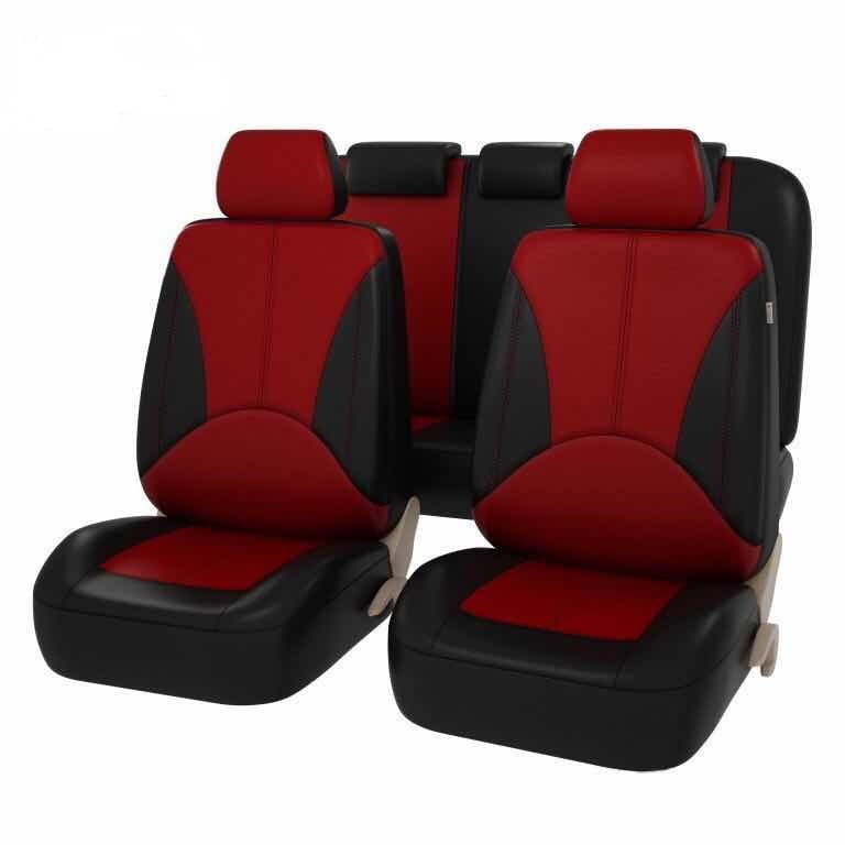 Source Factory Pu Spliced Leather Car Seat Covers for Export, Amazon Cross-Border Exclusive Supply, Universal for Automobiles, Waterproof and Dustproof